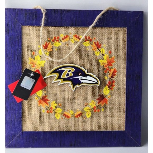 Baltimore Ravens Football Purple Framed Logo Collectible Memorabilia Novelty - Picture 1 of 8